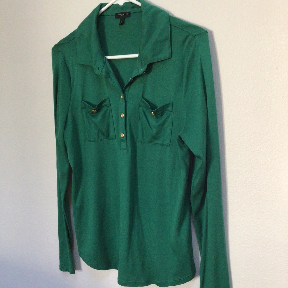 Talbots long sleeve top large
